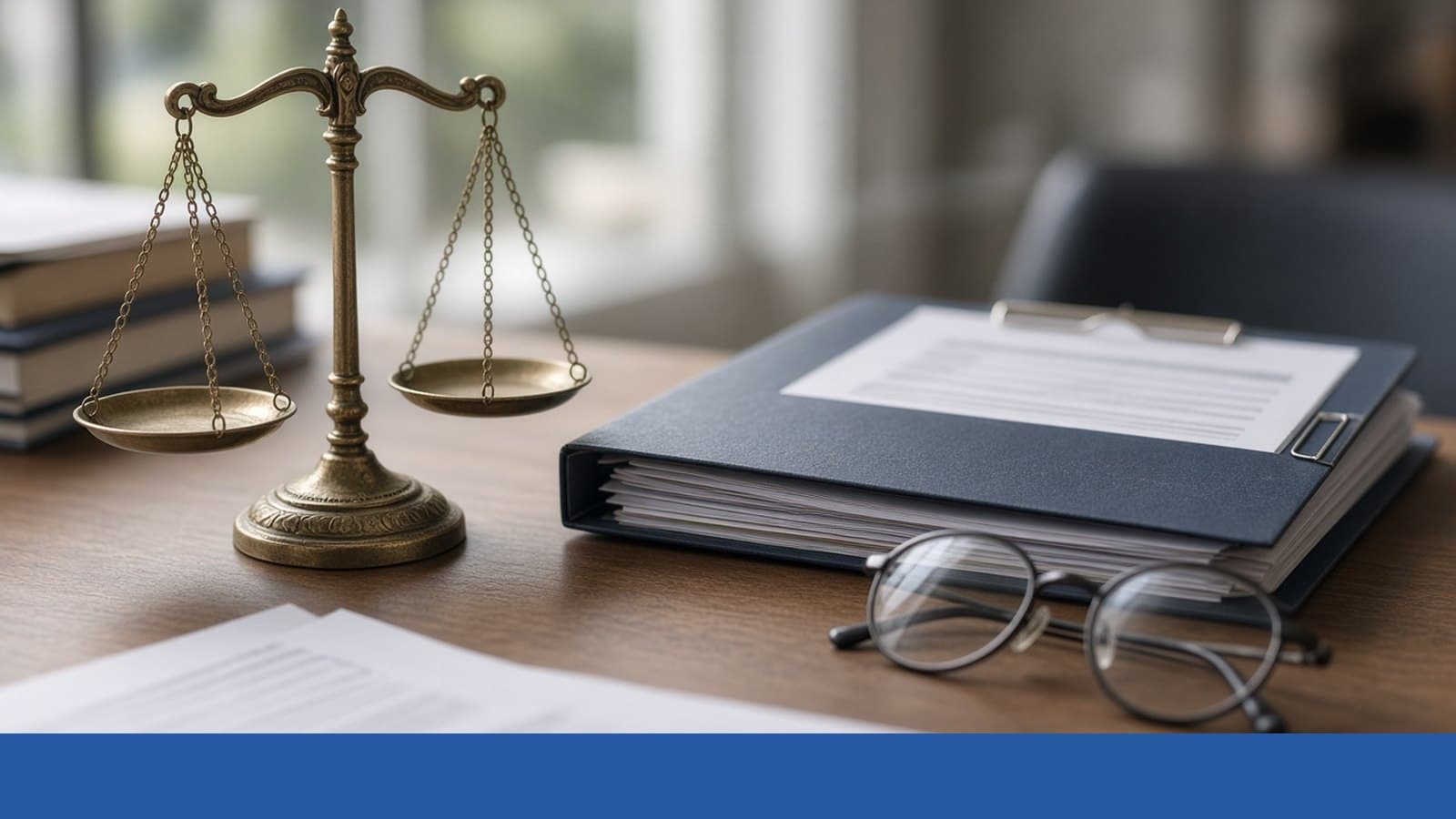 Scales of justice beside a patient chart